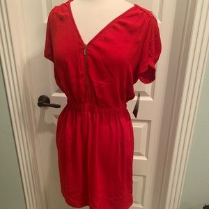 Adorable red dress by Zara basic size large. New